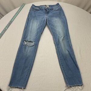 Refuge Light Blue Distressed Skinny Jeans